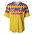 Custom Colombia Football Baseball Jersey Retro Yellow Style