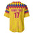 Custom Colombia Football Baseball Jersey Retro Yellow Style