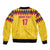 Custom Colombia Football Bomber Jacket Retro Yellow Style