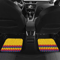 Custom Colombia Football Car Mats Retro Yellow Style