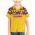 Custom Colombia Football Family Matching Mermaid Dress and Hawaiian Shirt Retro Yellow Style