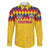 Custom Colombia Football Family Matching Short Sleeve Bodycon Dress and Hawaiian Shirt Retro Yellow Style
