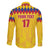 Custom Colombia Football Family Matching Short Sleeve Bodycon Dress and Hawaiian Shirt Retro Yellow Style