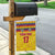 Custom Colombia Football Garden Flag Retro Yellow Style