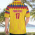 Custom Colombia Football Hawaiian Shirt Retro Yellow Style