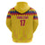 Custom Colombia Football Hoodie Retro Yellow Style