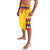 Custom Colombia Football Lavalava Retro Yellow Style