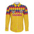 Custom Colombia Football Long Sleeve Button Shirt Retro Yellow Style
