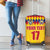 Custom Colombia Football Luggage Cover Retro Yellow Style