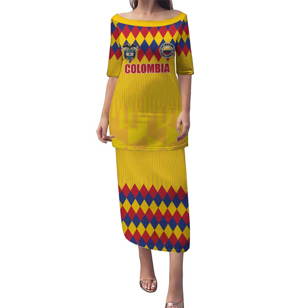 Custom Colombia Football Puletasi Retro Yellow Style