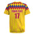 Custom Colombia Football Rugby Jersey Retro Yellow Style
