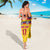 Custom Colombia Football Sarong Retro Yellow Style