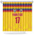 Custom Colombia Football Shower Curtain Retro Yellow Style