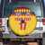 Custom Colombia Football Spare Tire Cover Retro Yellow Style