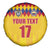 Custom Colombia Football Spare Tire Cover Retro Yellow Style