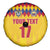 Custom Colombia Football Spare Tire Cover Retro Yellow Style