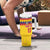 Custom Colombia Football Tumbler With Handle Retro Yellow Style