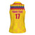 Custom Colombia Football Women Sleeveless Polo Shirt Retro Yellow Style