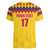 Custom Colombia Football Women V-Neck T-Shirt Retro Yellow Style