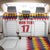 Custom Colombia Football Back Car Seat Cover Retro White Style