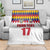 Custom Colombia Football Blanket Retro White Style