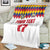 Custom Colombia Football Blanket Retro White Style