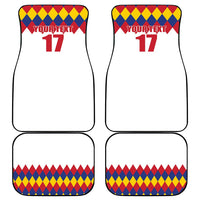 Custom Colombia Football Car Mats Retro White Style