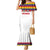 Custom Colombia Football Family Matching Mermaid Dress and Hawaiian Shirt Retro White Style