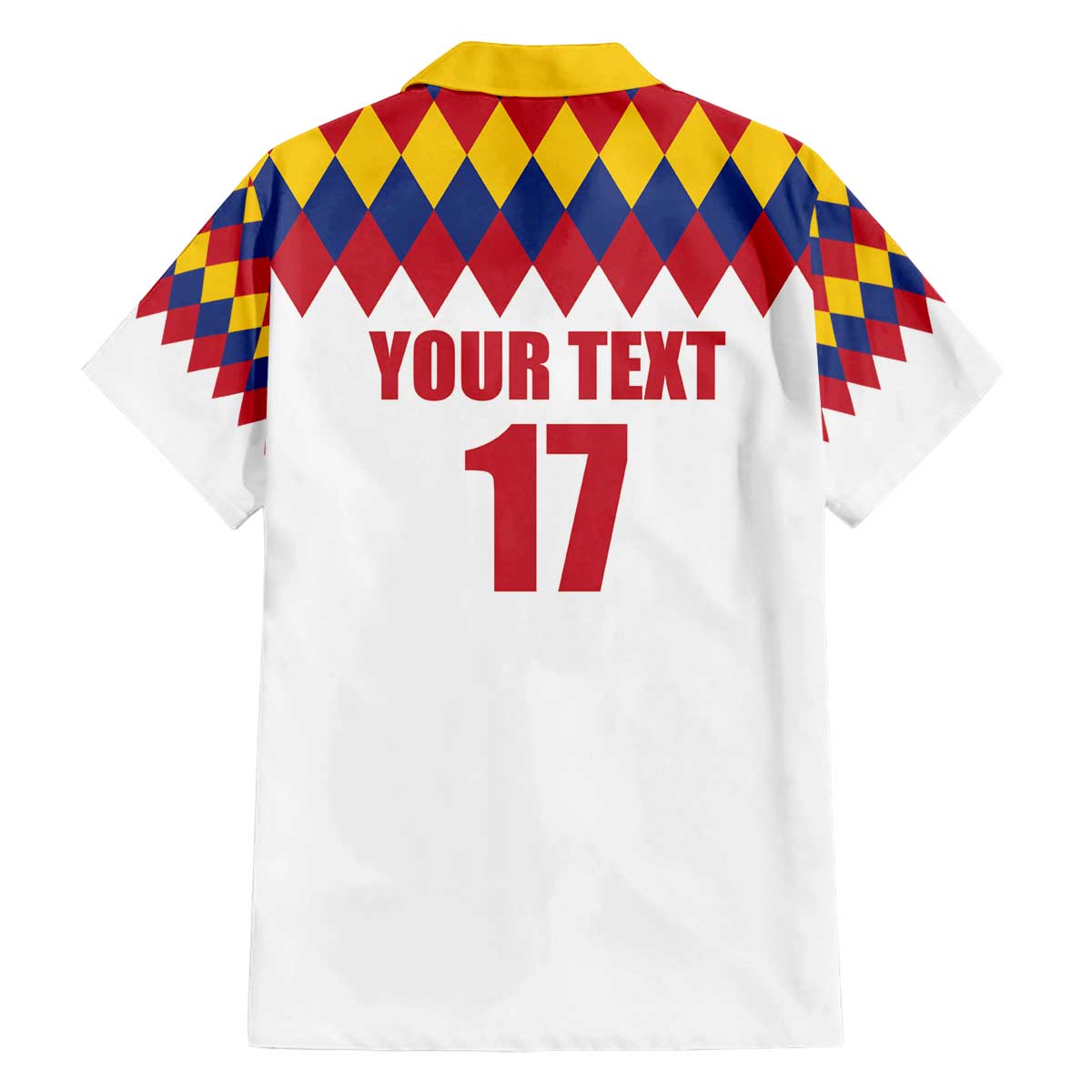 Custom Colombia Football Family Matching Off The Shoulder Long Sleeve Dress and Hawaiian Shirt Retro White Style