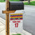 Custom Colombia Football Garden Flag Retro White Style