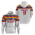 Custom Colombia Football Hoodie Retro White Style