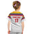 Custom Colombia Football Kid T Shirt Retro White Style