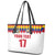 Custom Colombia Football Leather Tote Bag Retro White Style
