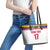 Custom Colombia Football Leather Tote Bag Retro White Style