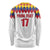 Custom Colombia Football Long Sleeve Shirt Retro White Style