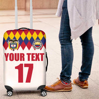 Custom Colombia Football Luggage Cover Retro White Style
