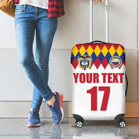 Custom Colombia Football Luggage Cover Retro White Style