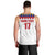 Custom Colombia Football Men Tank Top Retro White Style