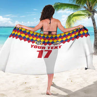 Custom Colombia Football Sarong Retro White Style