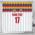 Custom Colombia Football Shower Curtain Retro White Style
