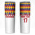 Custom Colombia Football Skinny Tumbler Retro White Style