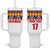 Custom Colombia Football Tumbler With Handle Retro White Style