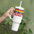 Custom Colombia Football Tumbler With Handle Retro White Style
