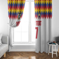 Custom Colombia Football Window Curtain Retro White Style