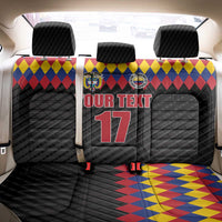 Custom Colombia Football Back Car Seat Cover Retro Black Style