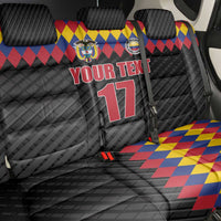 Custom Colombia Football Back Car Seat Cover Retro Black Style