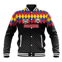 Custom Colombia Football Baseball Jacket Retro Black Style