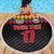Custom Colombia Football Beach Blanket Retro Black Style