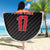 Custom Colombia Football Beach Blanket Retro Black Style