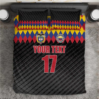 Custom Colombia Football Bedding Set Retro Black Style